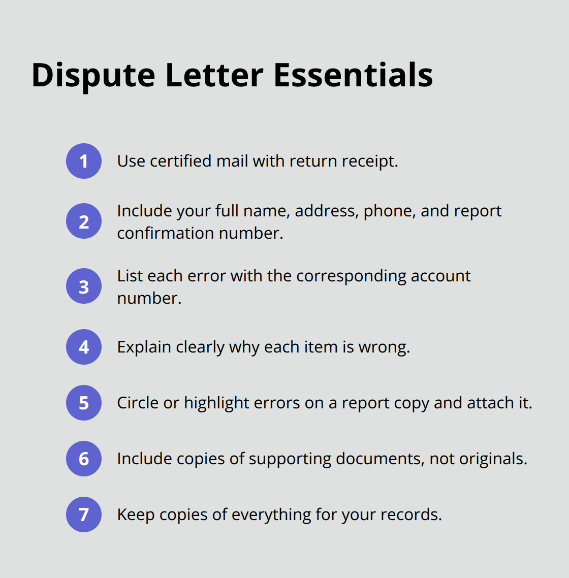 Key components to include in an effective FCRA dispute letter - FCRA dispute process