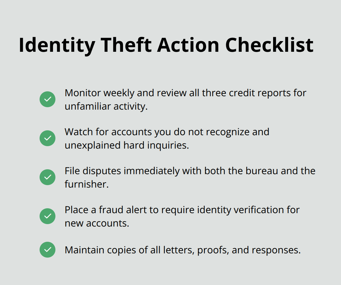 Step-by-step actions U.S. consumers can take after suspected identity theft under current FCRA rules - FCRA rights updates