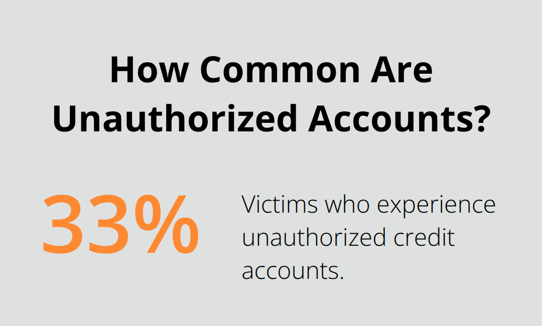 Share of identity theft victims with unauthorized credit accounts - Identity theft case review